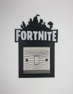 Buy Fortnite Light Switch Surround | Gaming Kids Room Wow3D Wall Art Mural Decor • 11.99£