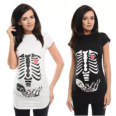 Buy Skeleton-Adorable Slogan Cotton Printed Maternity Pregnancy Top T-shirt 2003d • 4.99£