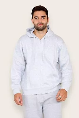 Buy Mens Hoodie Fleece Zip Up Sweatshirt Hooded Zipper Sports Jumper Top S-5XL • 7.99£