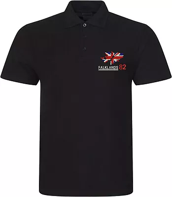 Buy Embroidered Class Of 82 Falkland Islands 40th Anniversary 1982-2022 Polo Shirt • 12.99£