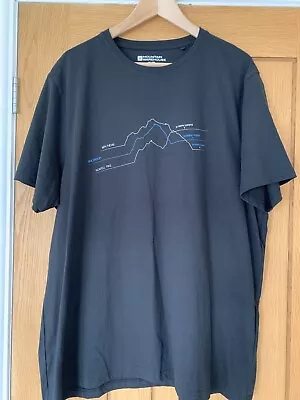 Buy Mountain Warehouse Ben Nevis/Snowdon Coordinates Tshirt Black Size XXL • 4.99£