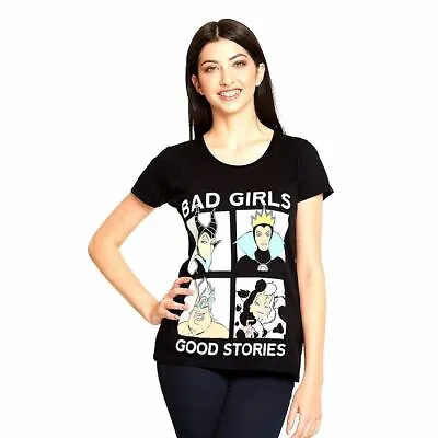 Buy Women's Disney Villains Bad Girls Good Stories T-Shirt • 9.95£