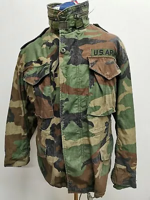 Buy Vintage US Army M-65 Camoflage Dated 1991 Size  Small Extra Short  • 45£