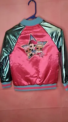 Buy LOL Surprise Pink Go Team Glitter Series Bomber Jacket Size M 7-8 NWT  • 20.01£