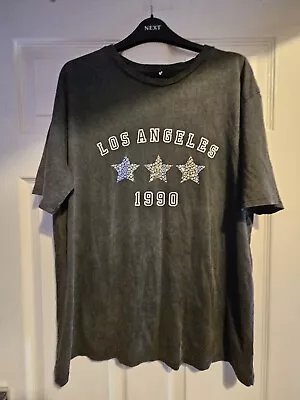 Buy New Dark Grey Los Angeles 1990 T-shirt From Very Size 12 • 3£