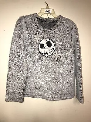 Buy Disney Tim Burtons Nightmare Before Christmas Size M Faux Fur Sleepwear Sweater • 11.23£