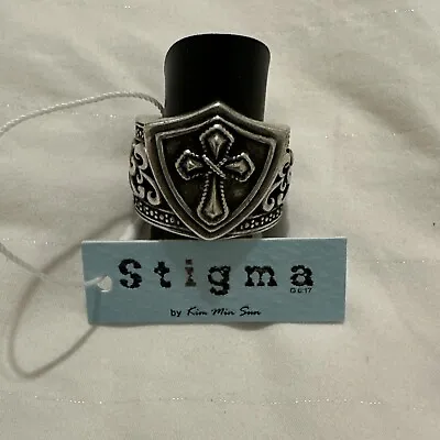 Buy Stigma Men's Ring Size 10 Fashion Jewelry Male Jewelry Cross Ring • 7.70£
