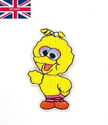 Buy Big Bird Iron Sew On Patch Yellow Muppet Sesame Street Badge T Shirt Bag Patches • 2.45£