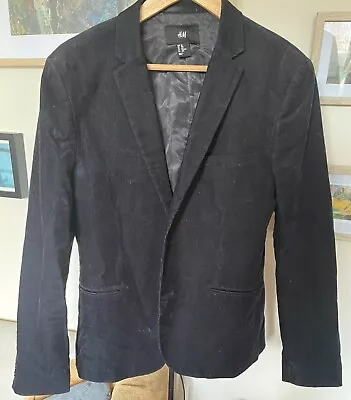 Buy Black Corduroy Jacket Smart 40r H&M  • 8.50£