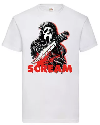 Buy Classic Comic Retro Movie Film Horror Funny Sci Fi T Shirt For Scream Fans • 5.99£