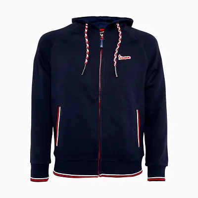 Buy Vespa Modernists Sweatshirt Navy Blue Zip Up Hoodie Jacket New 606741M • 64.99£