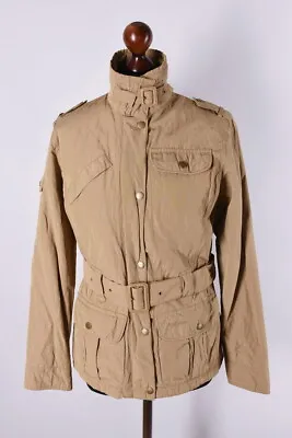 Buy Ladies Barbour Steel Amelia Classic Field Jacket Size M / UK10 • 83.99£