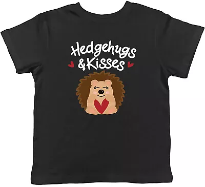 Buy Hedgehog Kids T-Shirt Hedgehugs And Kisses Pet Lover Childrens Boys Girls Gift • 5.99£