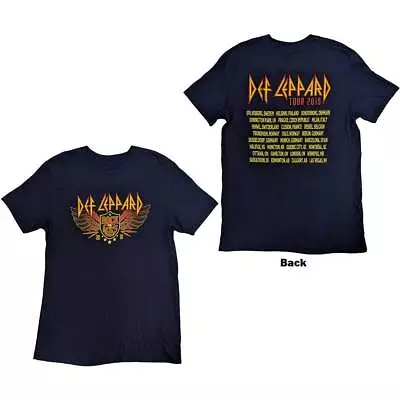 Buy Def Leppard Unisex T-Shirt: Rock Of Ages Tour 2019 (Back Print & Ex-Tour) OFFICI • 18.55£