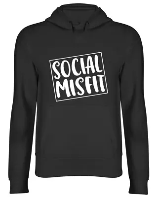 Buy Social Misfit Funny Hooded Top Mens Womens Hoodie • 17.99£