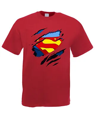 Buy Super Man T-Shirt, Superhero Shirt, DC Lovers Gift, Unisex Adult Kids Tee Top • 13.29£