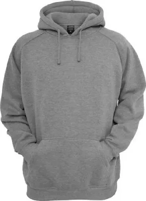 Buy Urban Classics - Mens Blank Grey Hoodie, Size Medium, Brand New • 24.95£