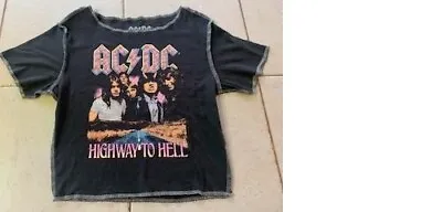 Buy AC/DC Highway To Hell Small Woman's T-Shirt Hard Rock Heavy Metal Bon Scott • 5.63£
