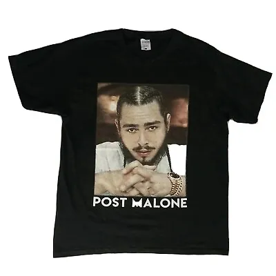 Buy Post Malone Posty Co B&B 921-5749 Feb Mar 2019 Tour T- Shirt Black Cotton Large • 32£