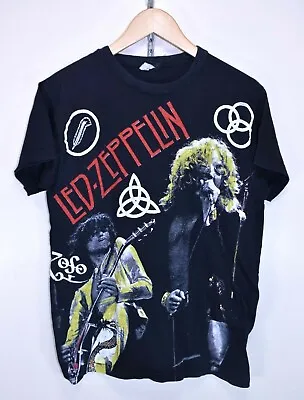 Buy Vintage 80s LED ZEPPELIN Zoso BAND TOUR Rare Rock T Shirt T-Shirt Tshirt Size M • 299.95£