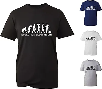 Buy Evolution Of Electrician T-Shirt Human Evolution Electrical Engineer Unisex Top • 12.99£