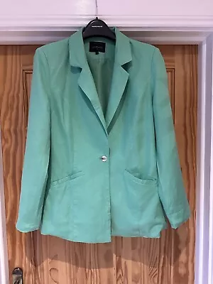 Buy Stunning Green Blazer Size 12 By Lovie & Co Paris • 5.99£