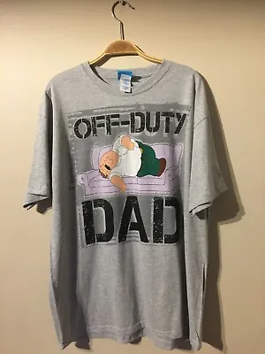 Buy Official Family Guy Dad Off-Duty T-Shirt, Grey. XL UK • 14.99£
