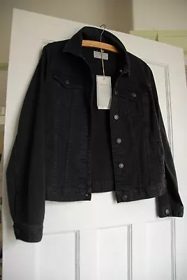 Buy Fat Face Tasha Denim Jacket Size 14 Small Fits Like 12 BNWT Washed Black • 37.50£