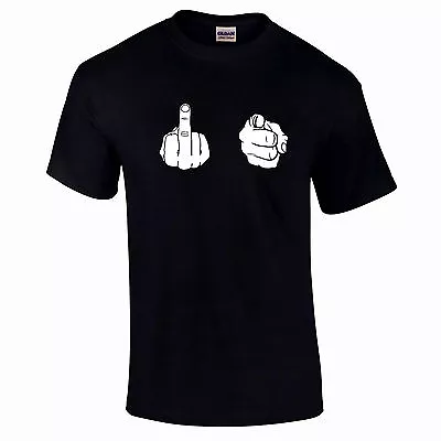 Buy F U Middle Finger Funny Sign Language Tee Shirt Gift To 5XL • 11.95£
