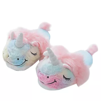Buy  Unicorn Gifts For Girls Kids Adults Fuzzy Slides Women Pearlescent • 16.25£
