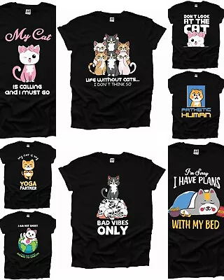 Buy I Love Cats Funny Sarcastic No Filter Free Hugs Chaos Men Woman T Shirt Unisex • 9.99£