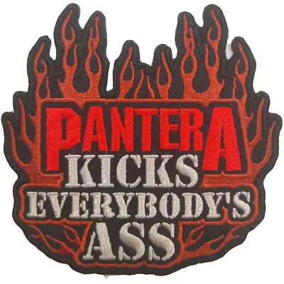Buy Pantera Kicks Everybodys Ass Iron Sew On Patch Official Metal Band Merch • 6.32£