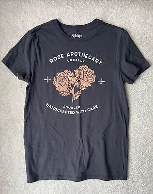 Buy Women's XS Schitt's Creek Rose Apothecary Short Sleeve Graphic T-Shirt Black EUC • 6.56£