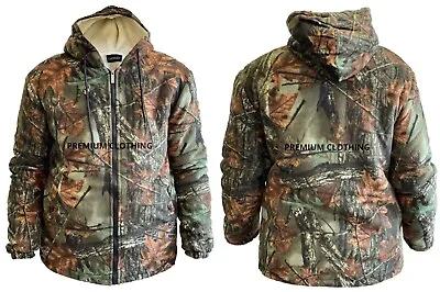 Buy X Store Mens Camoflauge THICK Quilted Jungle Fishing Sherpa Fleece Lined Jackets • 19.99£