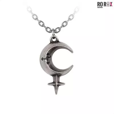 Buy Alchemy England Lilith Necklace Biblical Babylonian Crescent Moon Goth Jewellery • 15.50£