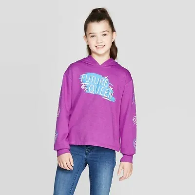 Buy Girls Disney Descendants Future Queen Sweatshirt Pullover Fleece Hoodie New 4/5 • 13.41£
