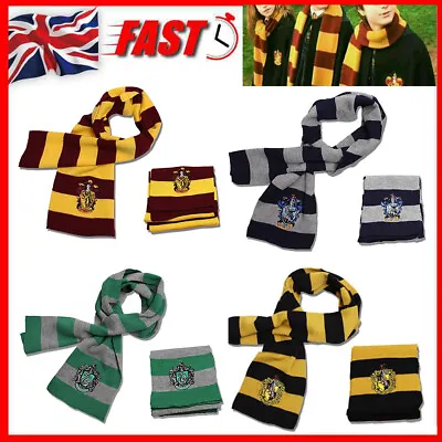 Buy Cosplay Harry Potter Scarf Gryffindor Slytherin Hufflepuff Raveclaw Scarf Gift • 4.99£
