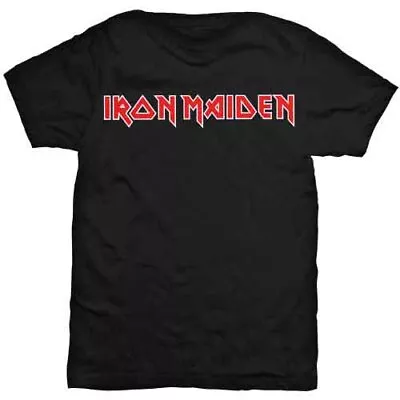 Buy Iron Maiden 'Logo' Black T Shirt - NEW • 15.49£