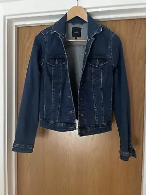 Buy NEXT Ladies Size 10 Denim Jacket Dark Blue Wash • 9.99£