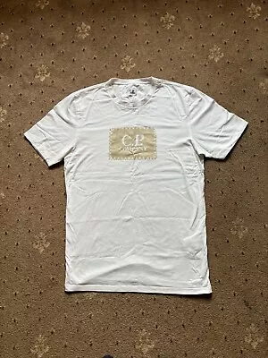 Buy Cp Company T Shirt Medium/small White/gold • 34.99£