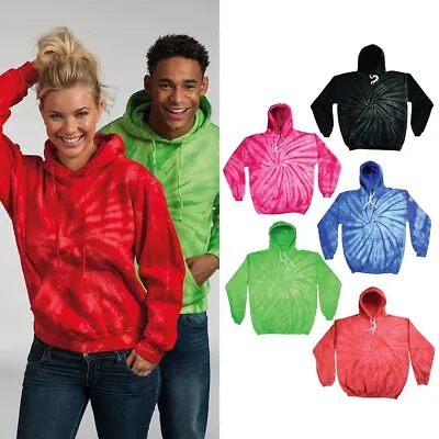 Buy Colortone Tonal Spider Unisex Hoodie TD30M- Polycotton Hand-Dyed Warm Sweatshirt • 41.59£
