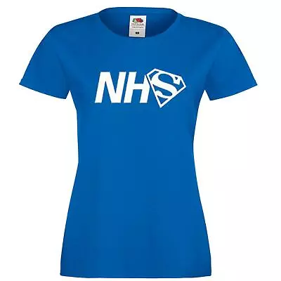 Buy Save The National Health UK Key Worker Superhero's Supporters Lady Fit T-Shirt • 12.95£