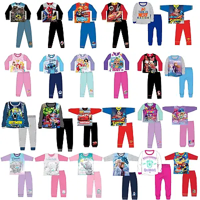 Buy Girls Boys Kids Pyjamas Character Disney Childrens Pyjama PJs Age 1-12 Years • 8.95£
