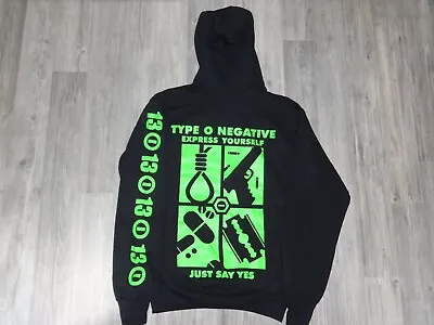 Buy TYPE O NEGATIVE Express US-Import Hoodie Sweat Carnivore Hate Misfits OPETH L • 43.57£