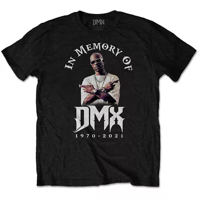 Buy DMX  - Unisex T- Shirt -   In Memory -  Black  Cotton  • 16.49£