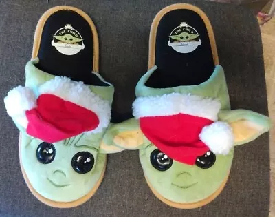 Buy Lucasfilm Star Wars Mandalorian Baby Yoda Slippers Christmas Size XXL 4-5 • 8.98£