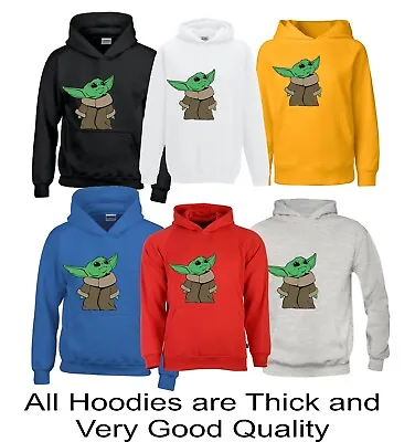 Buy Mandalorian Baby Yoda Hoodies Kids Children Hoodie Sweatshirt  Jumper T Shirt • 13.99£