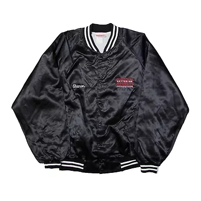 Buy Vintage HARTWELL Garage Door Varsity USA Jacket Black 90s Mens XL • 22.99£