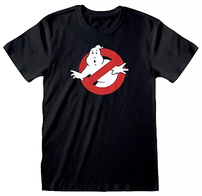 Buy Ghostbusters Classic Logo Black T-Shirt NEW OFFICIAL • 15.19£