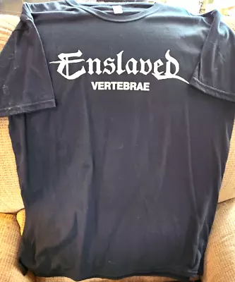 Buy Enslaved Vetebrae Girlie T-shirt Two Sided ENSLAVED Black And Whit Girlie Shirt • 7.55£